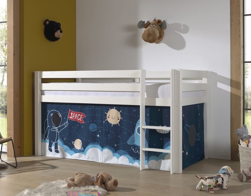 Halfhoogslaper Charlotte met Space shuttle speeltent