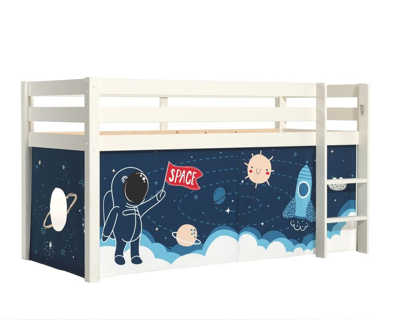 Halfhoogslaper Charlotte met Space shuttle speeltent