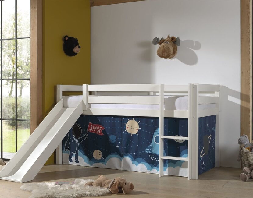 Halfhoogslaper Charlotte met Space shuttle speeltent