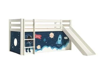 Halfhoogslaper Charlotte met Space shuttle speeltent