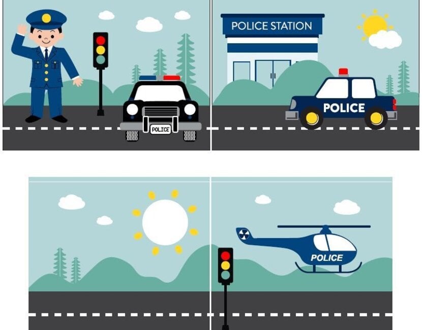 Halfhoogslaper Charlotte met Police speeltent