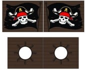 Halfhoogslaper Charlotte met Pirates speeltent  - wit - 90x200 met glijbaan