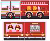 Halfhoogslaper Charlotte met Fire truck speeltent