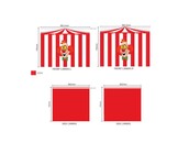 Halfhoogslaper Charlotte met Circus speeltent  - wit - 90x200 zonder glijbaan