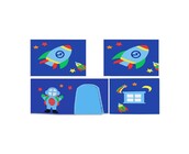 Halfhoogslaper Charlotte met Astro speeltent - Wit - 90x200 zonder glijbaan