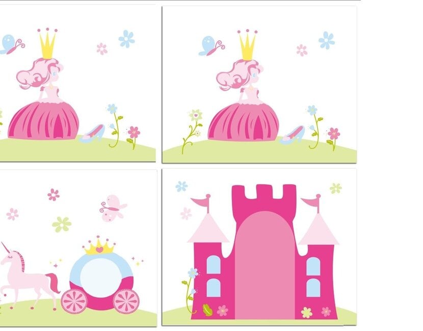 Halfhoogslaper Charlotte met Princess speeltent  - wit - 90x200 met glijbaan