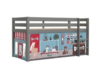 Halfhoogslaper Charlotte met Pet shop speeltent - Grijs