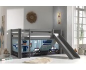 Halfhoogslaper Charlotte met Police speeltent - Grijs