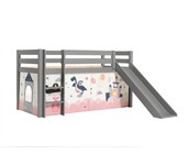 Halfhoogslaper Charlotte met Princess Sophie speeltent - Grijs