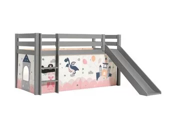 Halfhoogslaper Charlotte met Princess Sophie speeltent - Grijs