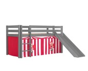 Halfhoogslaper Charlotte met Circus speeltent - Grijs