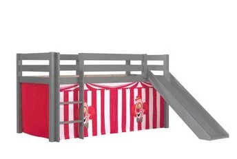 Halfhoogslaper Charlotte met Circus speeltent - Grijs