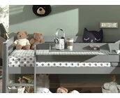 Halfhoogslaper Charlotte met Circus speeltent - Grijs