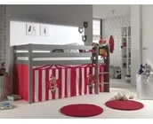 Halfhoogslaper Charlotte met Circus speeltent - Grijs