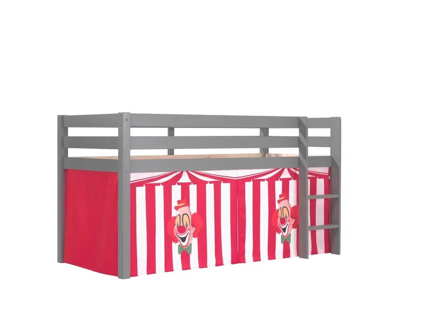 Halfhoogslaper Charlotte met Circus speeltent - Grijs