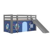 Halfhoogslaper Charlotte met Astro speeltent - Grijs