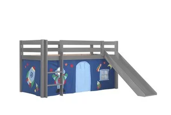 Halfhoogslaper Charlotte met Astro speeltent - Grijs