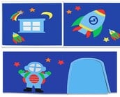 Halfhoogslaper Charlotte met Astro speeltent - Grijs