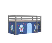 Halfhoogslaper Charlotte met Astro speeltent - Grijs