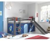 Halfhoogslaper Charlotte met Astro speeltent - Grijs