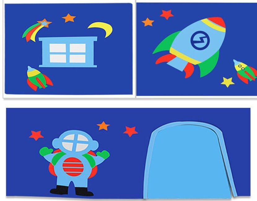 Halfhoogslaper Charlotte met Astro speeltent - Grijs