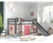 Halfhoogslaper Charlotte met Spring speeltent - Grijs