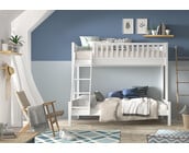 3 persoons stapelbed Scott - Wit - 140x200