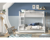 3 persoons stapelbed Scott - Wit - 140x200