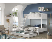 3 persoons stapelbed Scott - Wit - 140x200