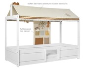 4-in-1 Kinderbed met dakconstructie