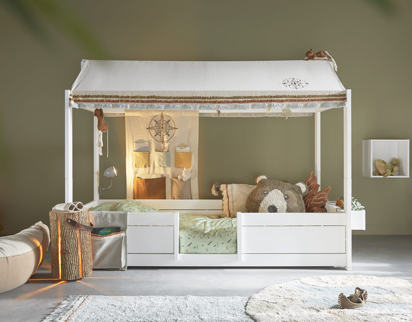 4-in-1 Kinderbed met dakconstructie