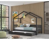 Bedbank Dallas - Antraciet - 90x200