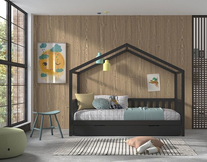 Bedbank Dallas - Antraciet - 90x200