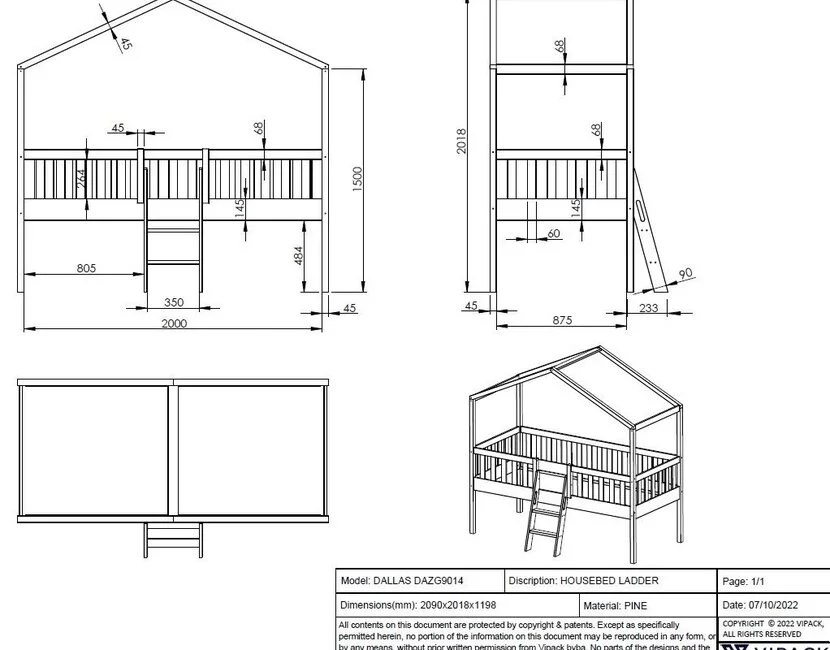 Halfhoogslaper Dallas