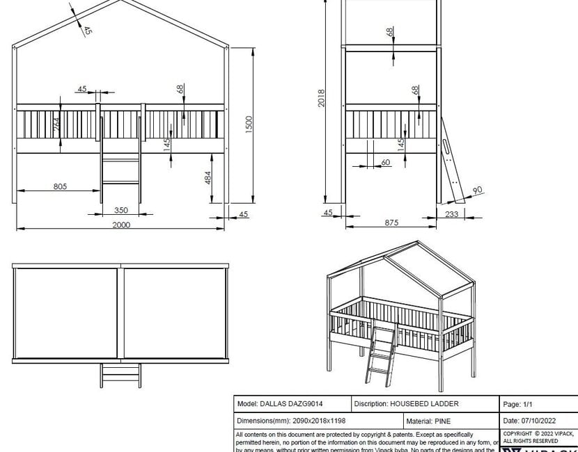 Halfhoogslaper Dallas