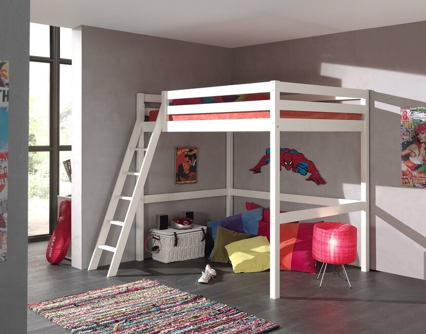 Hoogslaper Wit PINO  - 140x200cm