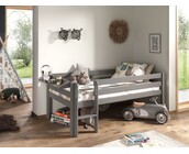 Halfhoogslaper Pino Grijs 90x200cm - Met 3 lades