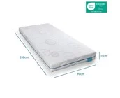 Kindermatras 90x200 Lilli Cooltouch - dikte 15cm