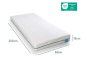 Kindermatras 80x200 Lilli Bamboe - Meegroeimatras