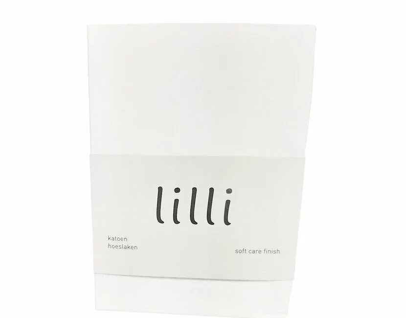 Hoeslaken Lilli Kids  - eenpersoonsmaat - 100% Katoen - wit