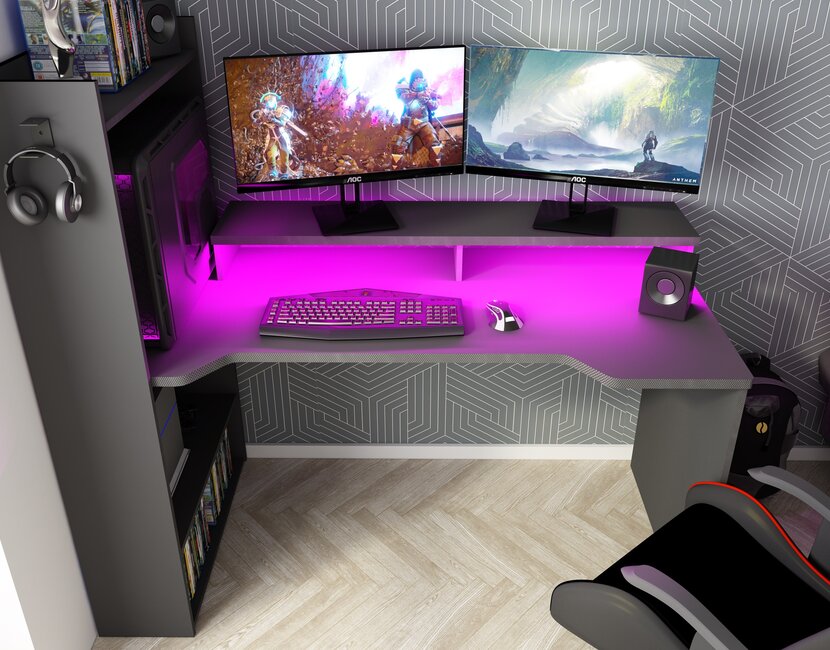 Gamer bureau Z- Antraciet