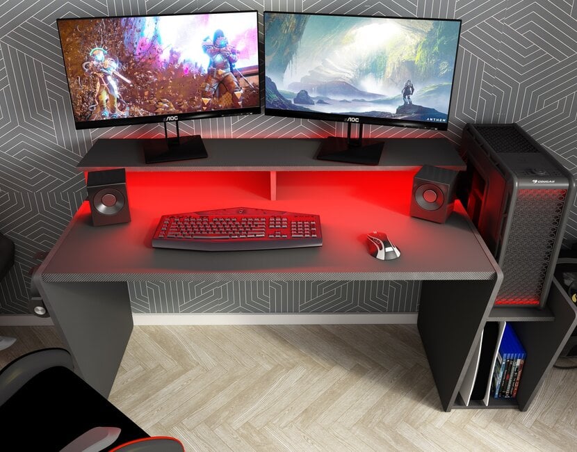 Gamer bureau Y- Antraciet