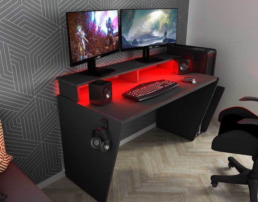 Gamer bureau Y- Antraciet