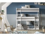 3 persoons stapelbed Scott - Wit