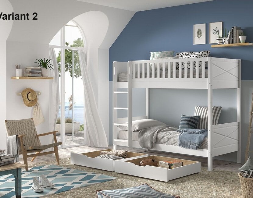 Stapelbed Scott - Wit - 90x200