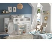 Halfhoogslaper Scott 90x200 - Wit - Variant 1