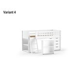 Halfhoogslaper Scott 90x200 - Wit - Variant 1