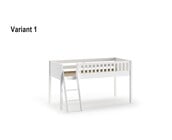 Halfhoogslaper Scott 90x200 - Wit - Variant 1