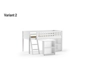 Halfhoogslaper Scott 90x200 - Wit - Variant 2