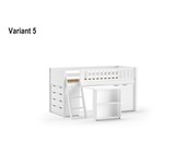 Halfhoogslaper Scott 90x200 - Wit - Variant 2
